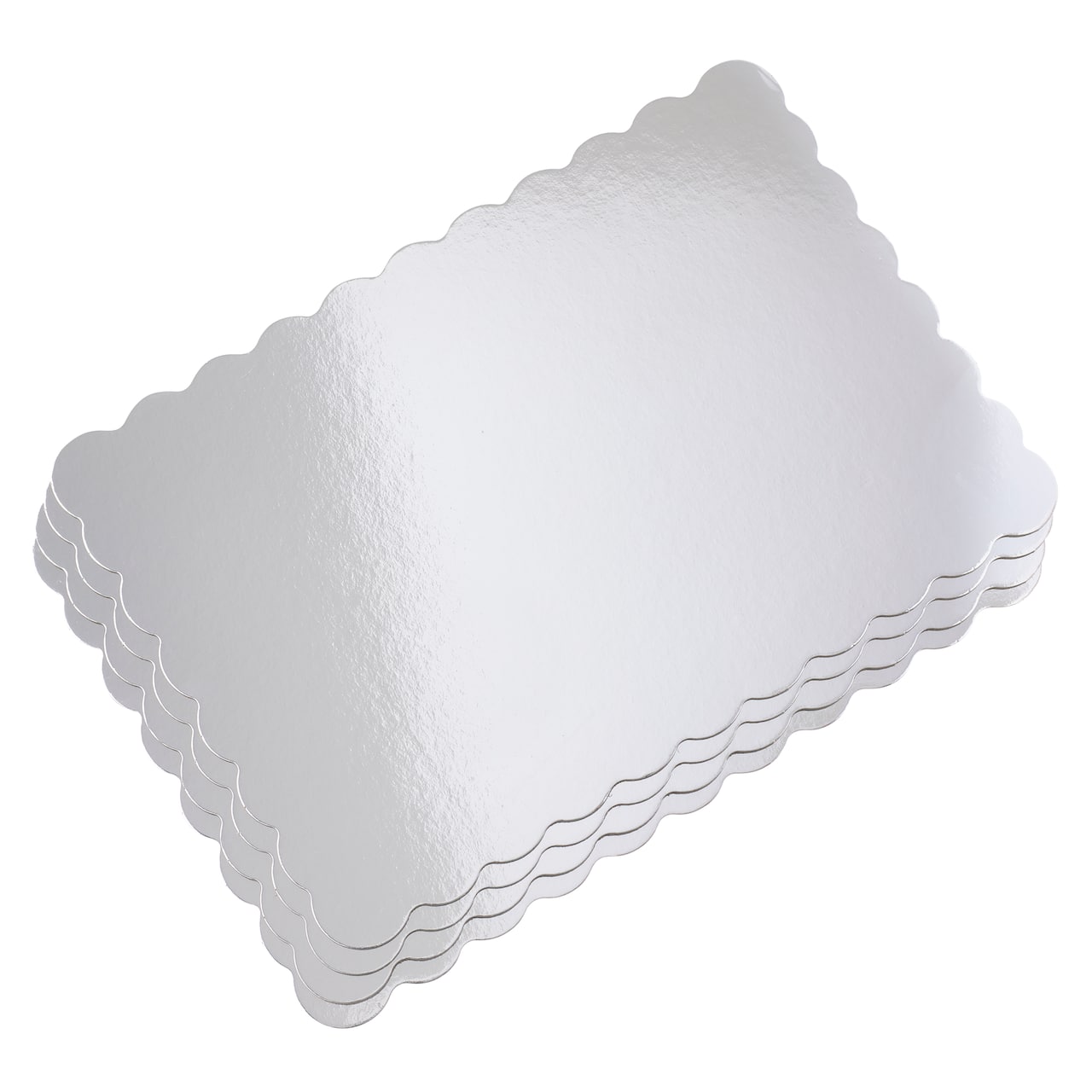 Silver Cake Platters by Celebrate It&#xAE;, 4ct.